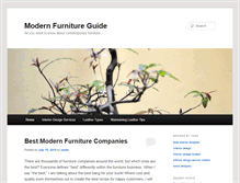 Tablet Screenshot of modernfurnitureguide.com
